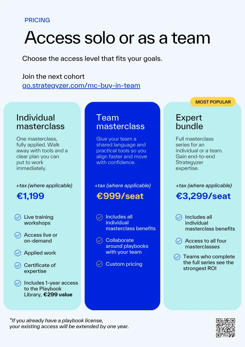 Before: the pricing page